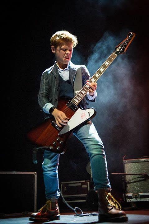 image of guitarist Toby Lee performing at Blues Heaven Festival in Denmark