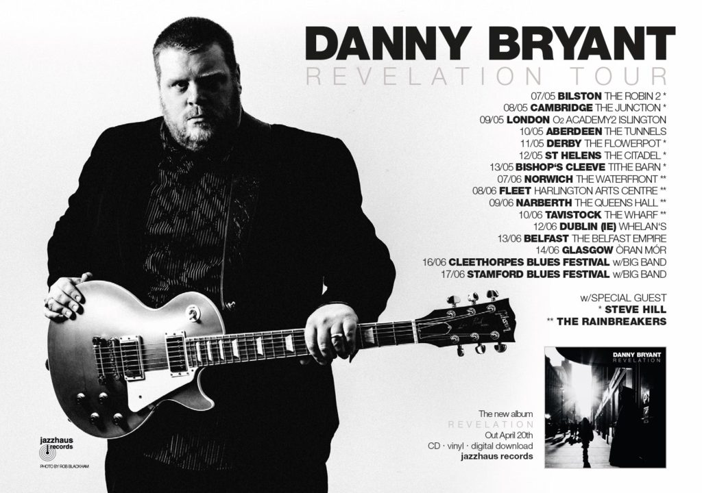 image of poster for Danny Bryant 2018 Tour