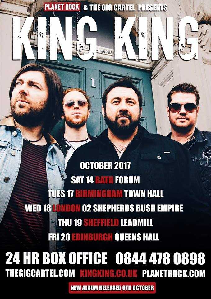 King King Tour Schedule Poster