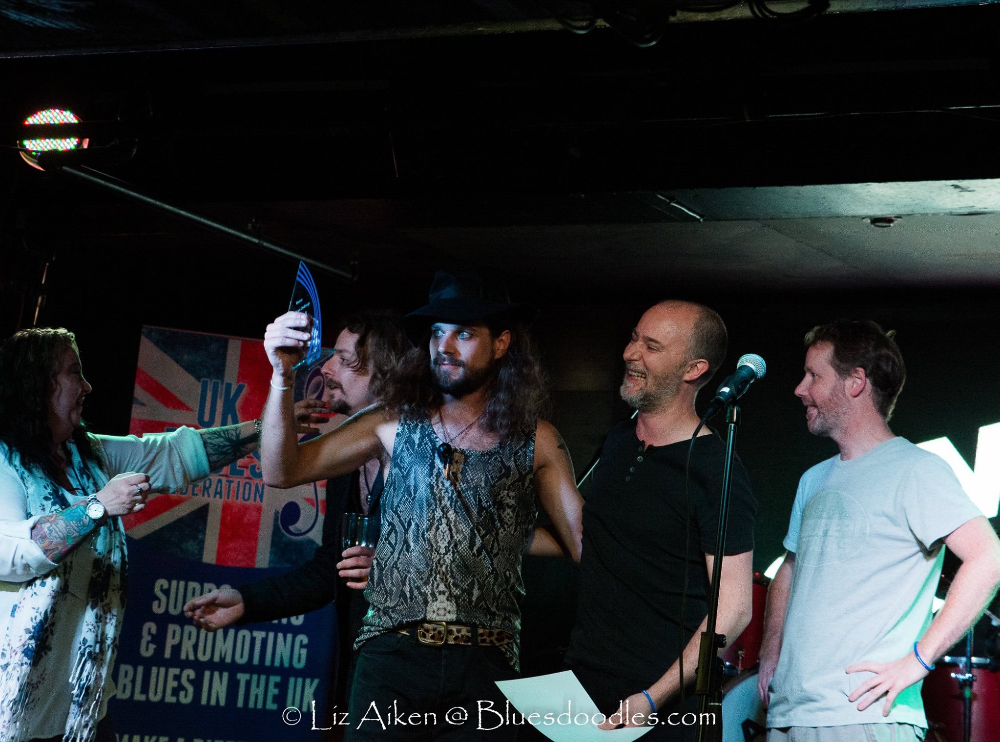 photo of LaVendore Rogue winners of the 4th UK Blues Challenge, photo by Liz Aiken