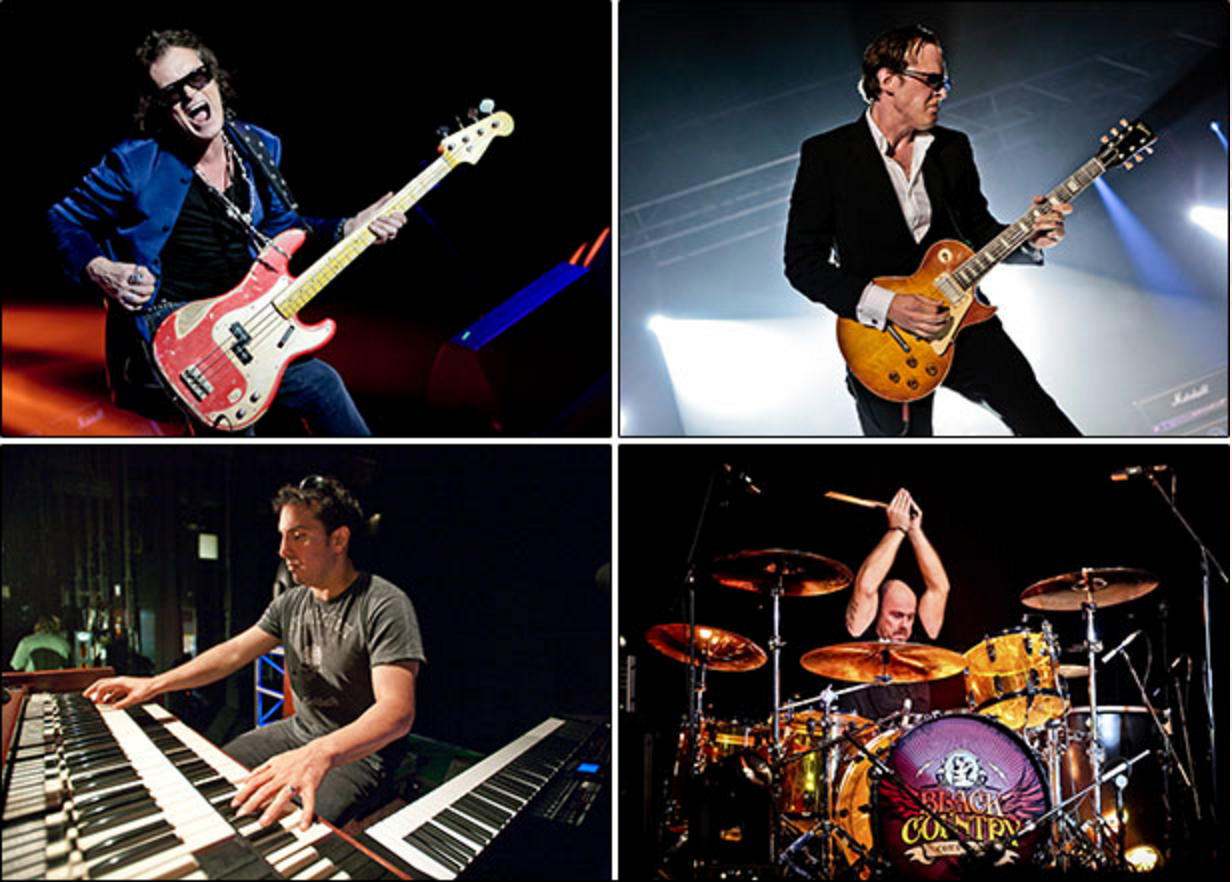 photos of Black Country Communion, Joe, Jason & Glen by Christine Goodwin & Derek by Rick Gould