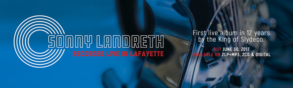 SonnyLandreth-Live in Lafayette cd banner image