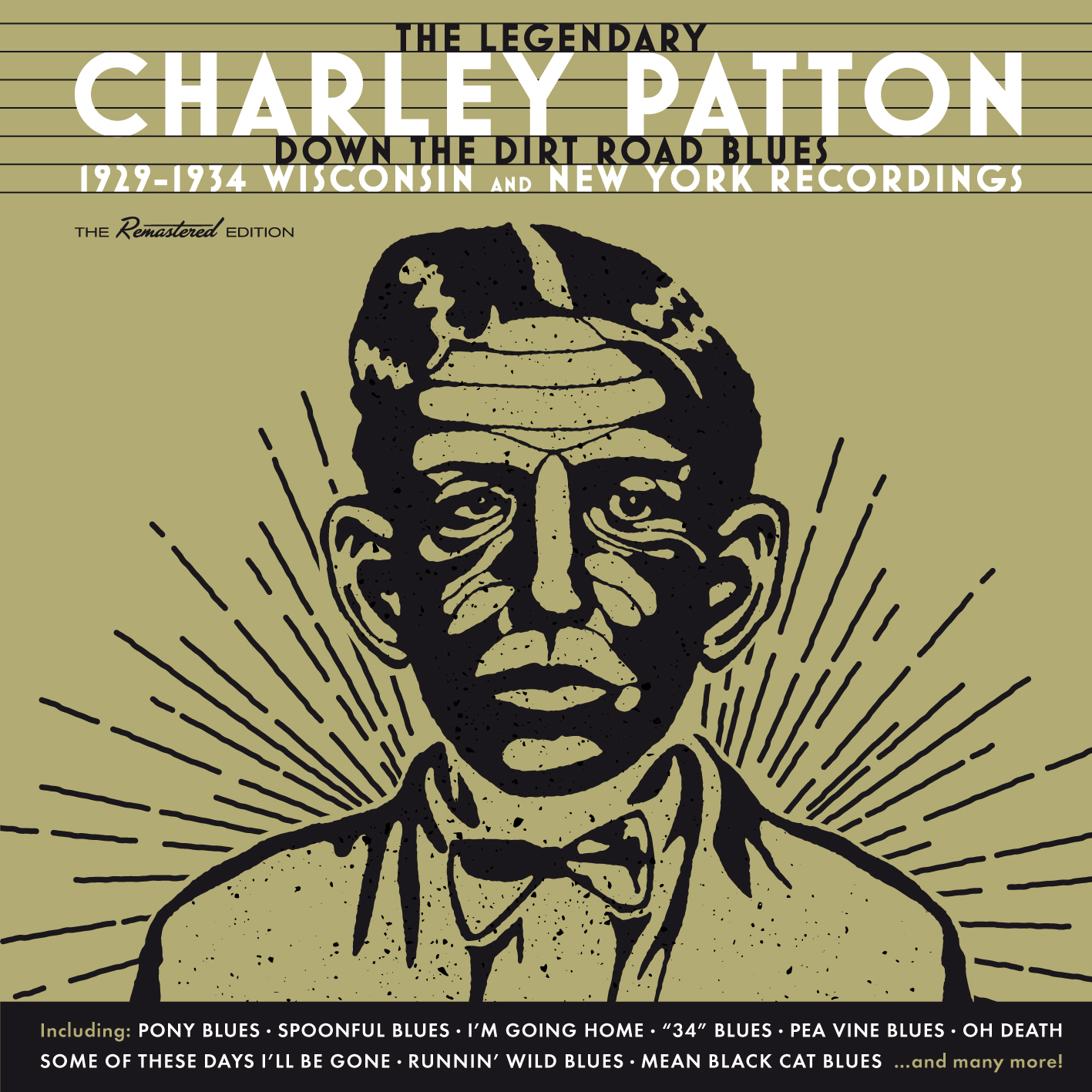 Charley Patton Down At The CD album cover for Dirt Road Blues 1929-1934