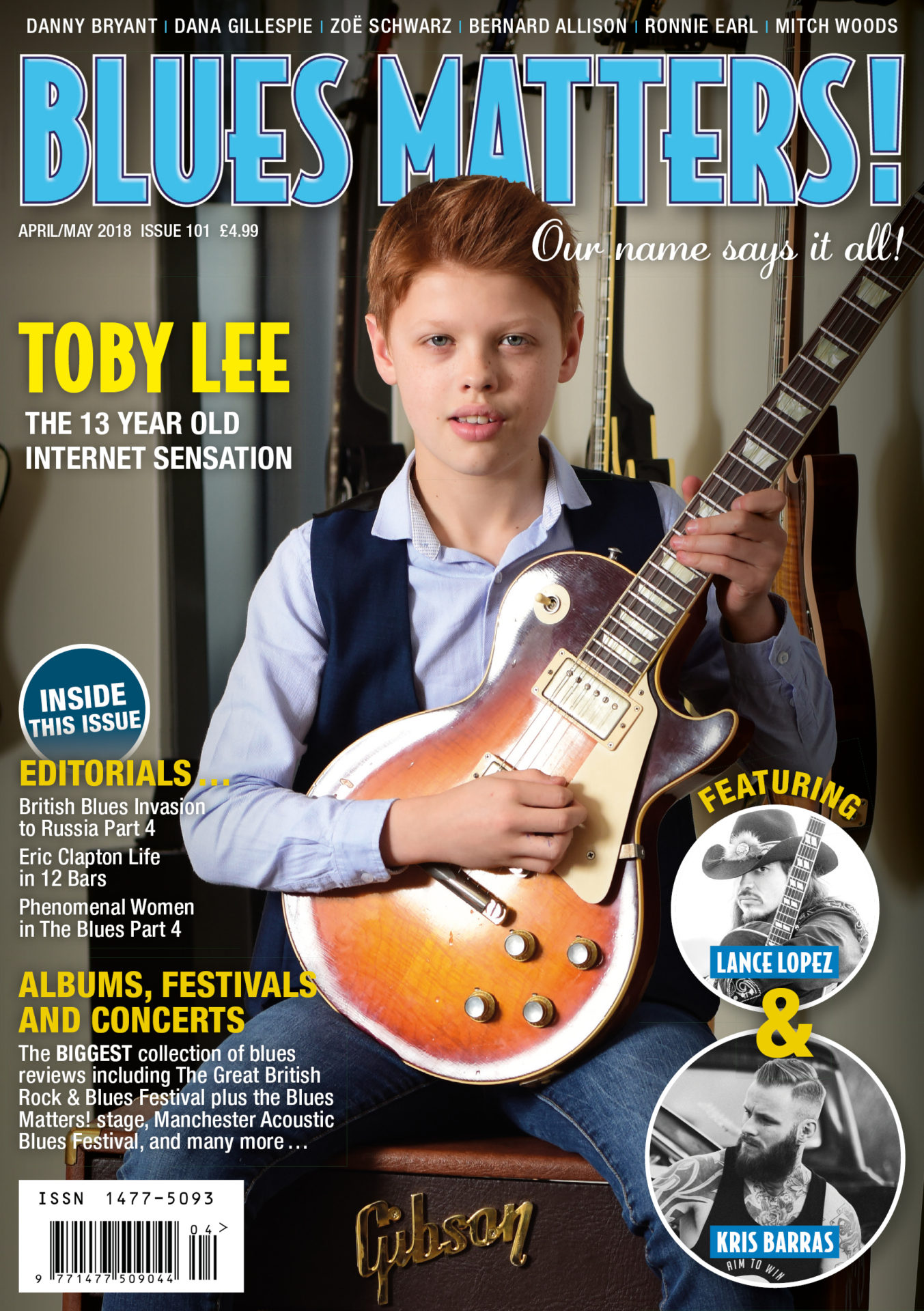 image of issue 101 of Blues Matters Magazine cover