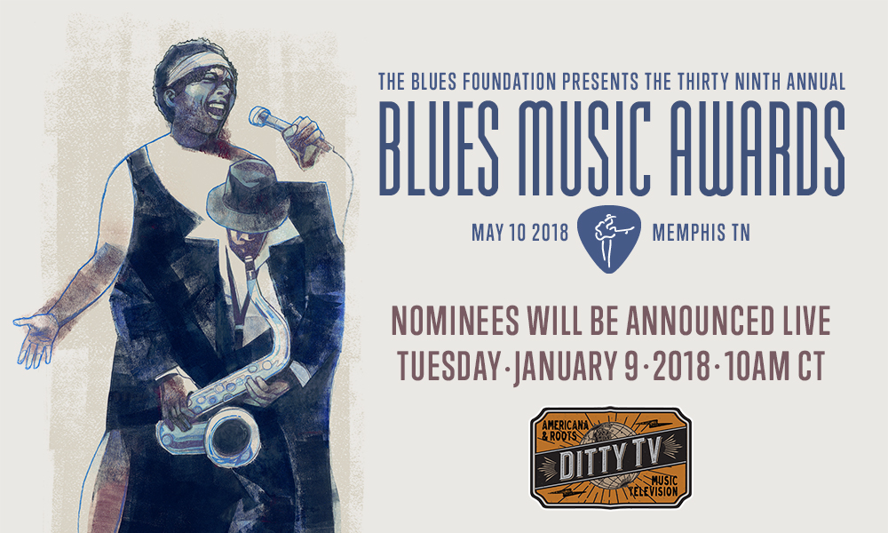 image of advert for Blues Music Awards Nominee Announcement