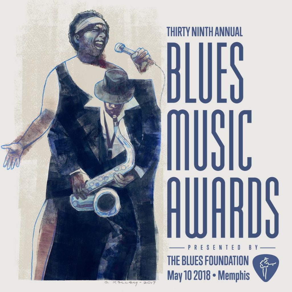 poster advertising the The 39th Blues Music Awards Nominees Announcement