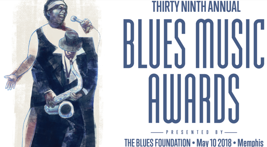 image of the banner for the 39th Blues Music Awards, Memphis