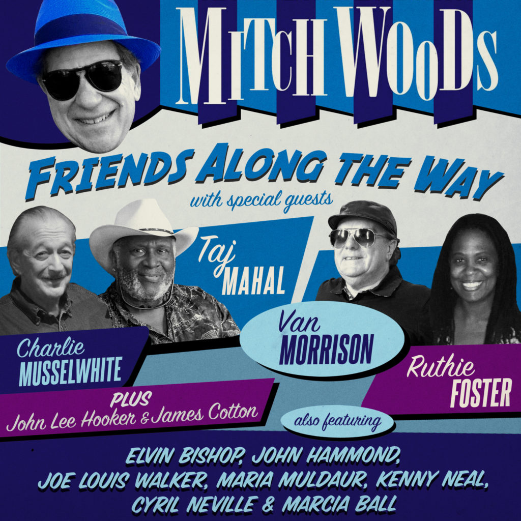 image of Mitch Woods new album cover Friends Along The Way