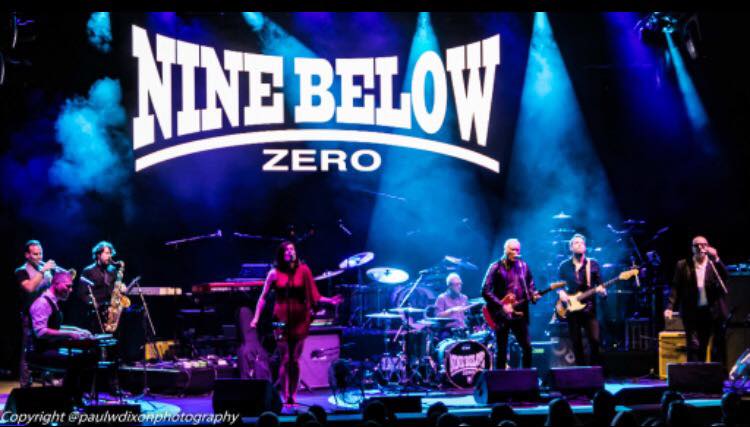 image of Nine Below Zero band on stage