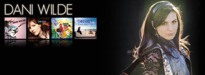 image of blues lady dani wilde on a poster with her album cover images 