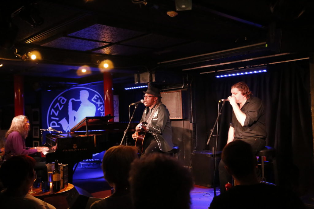 photo of blues artists bruce katz, joe louis walker & giles robson