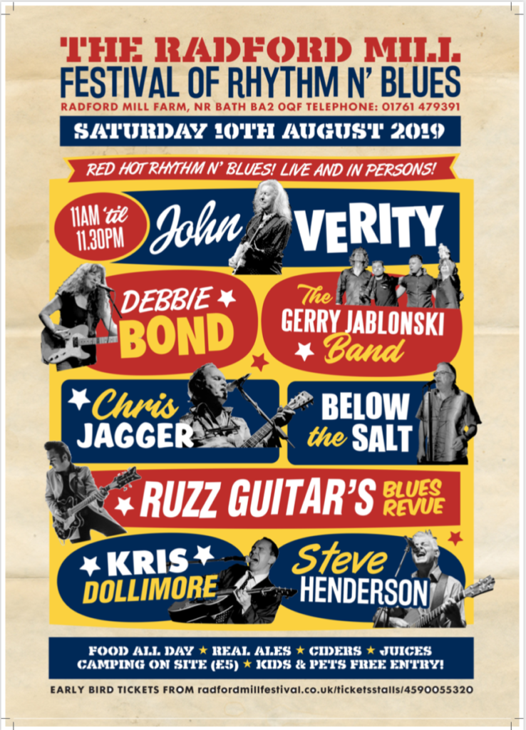 image of poster for radford mill festival 10th august 2019