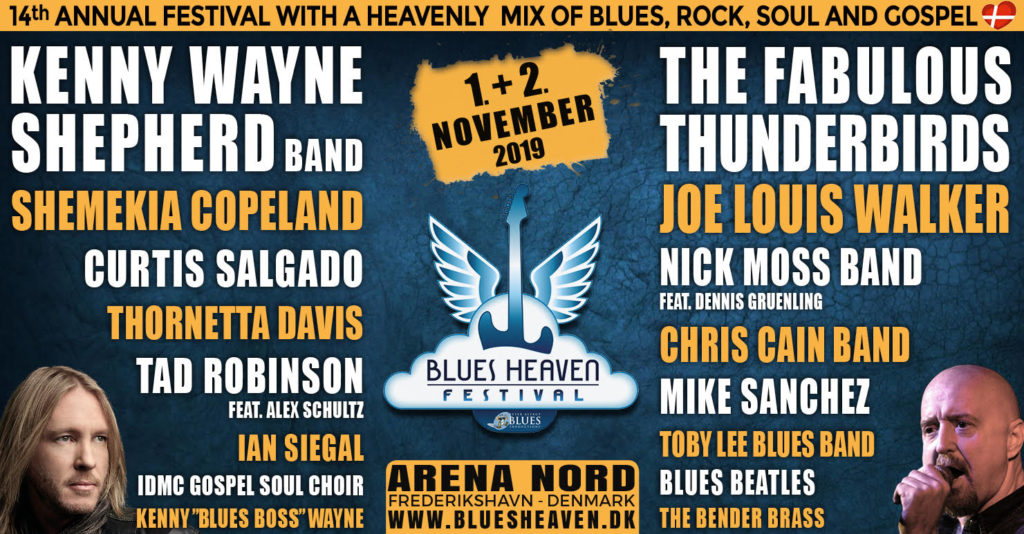 image of banner for blues heaven festival 2019 lineup