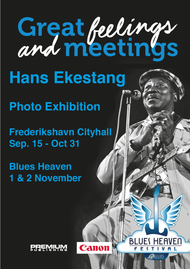 image of poster for greetings and meetings photo exhibition at blues heaven festival 2019 by hans ekestang