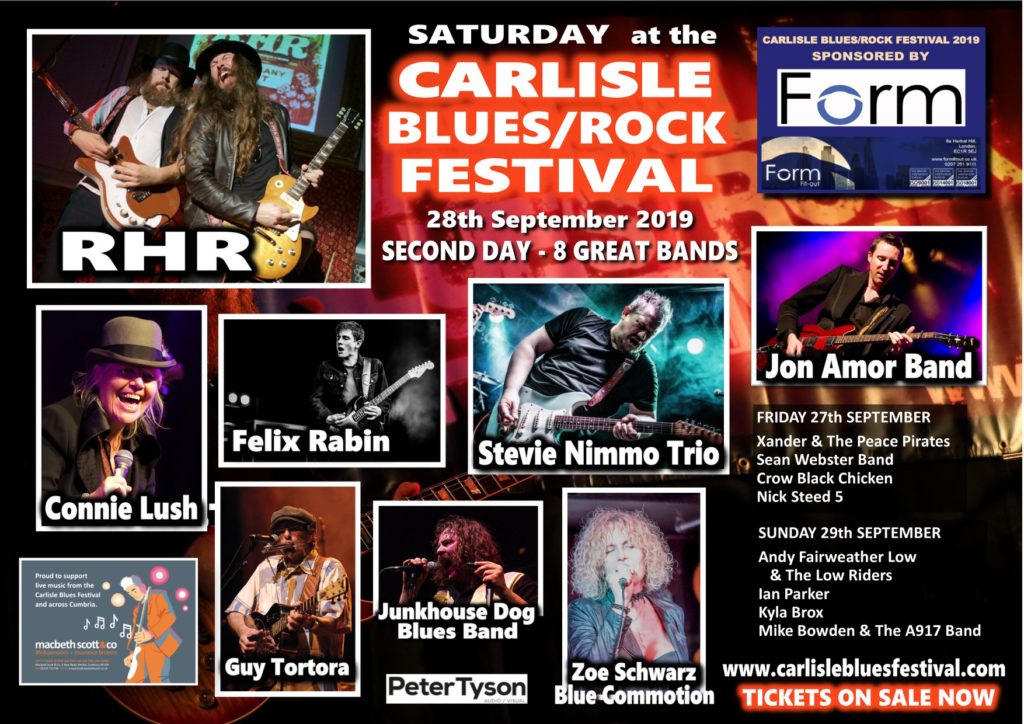 image of artists at carlisle blues rock festival 2019