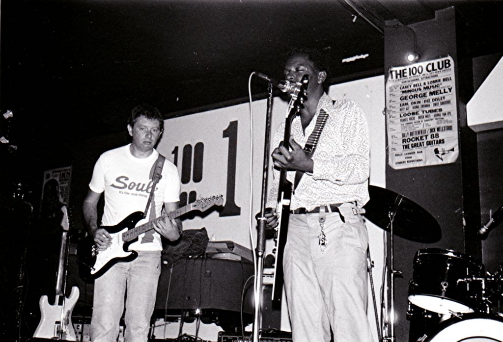 image of julian piper with lurrie bell at 100 club london