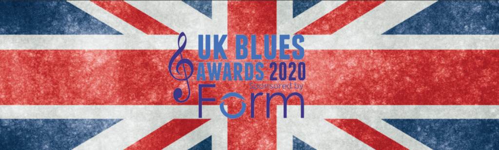 image of uk blues awards 2020 banner with logo