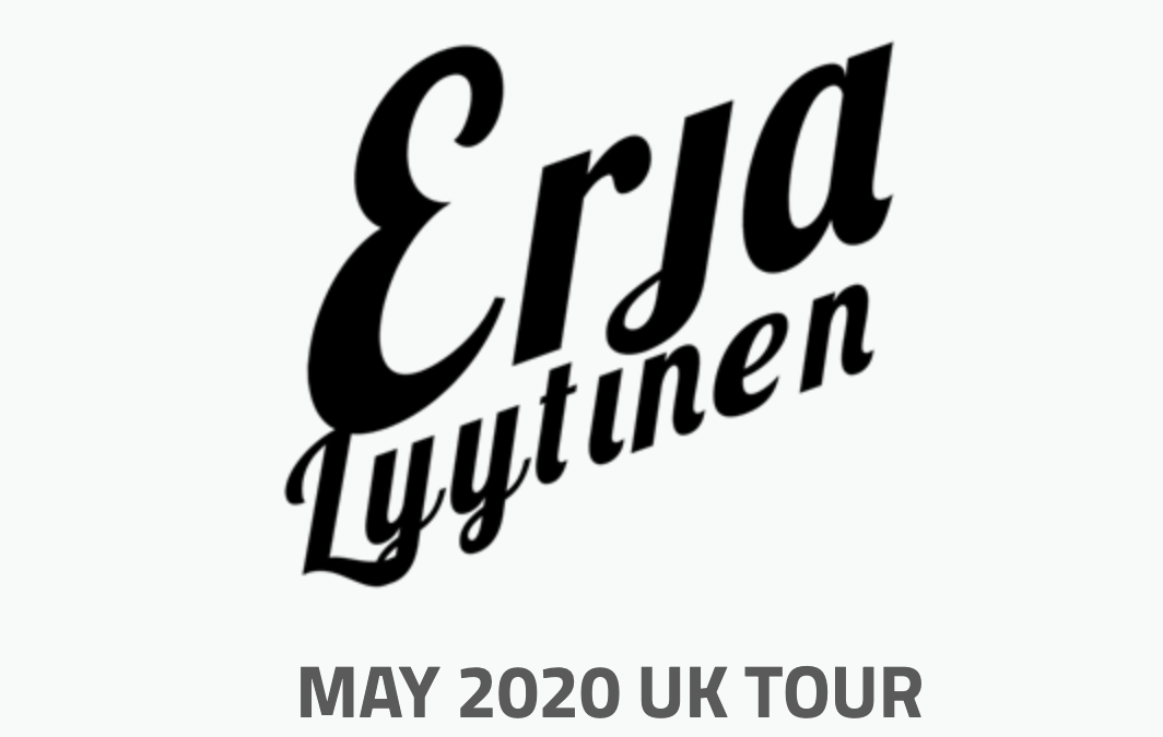 image of erja lyytinen's tour advert for 2020 UK tour