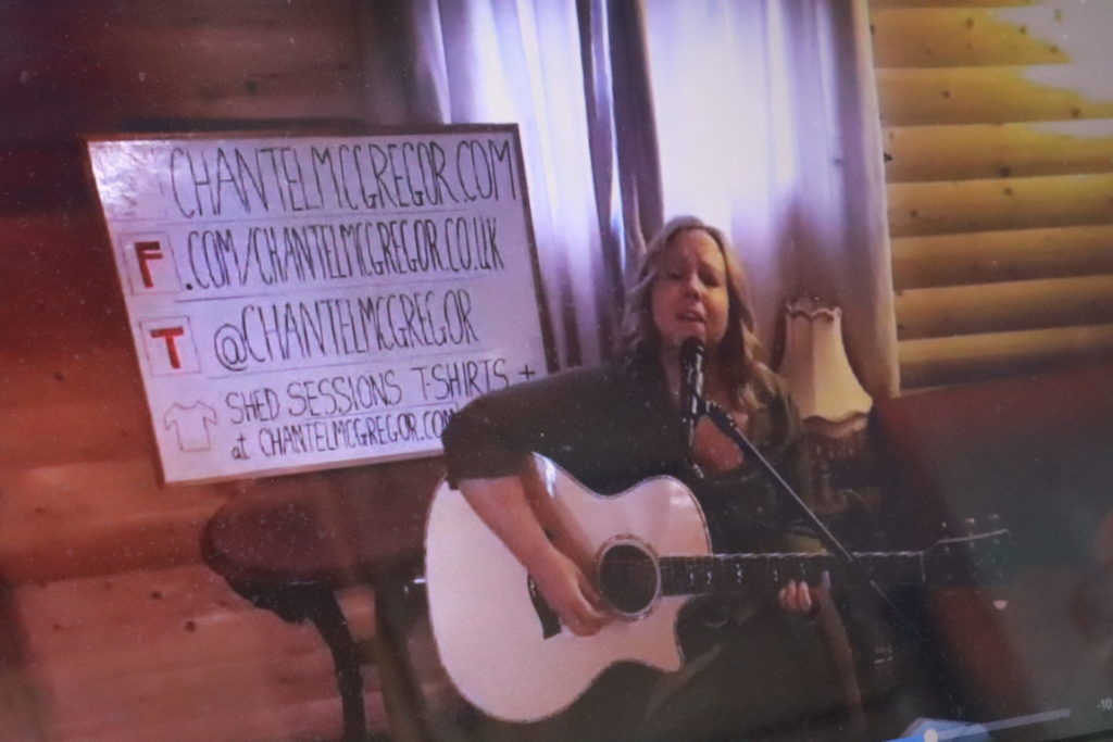 image of chantel mccgregor from her live stream shed sessions