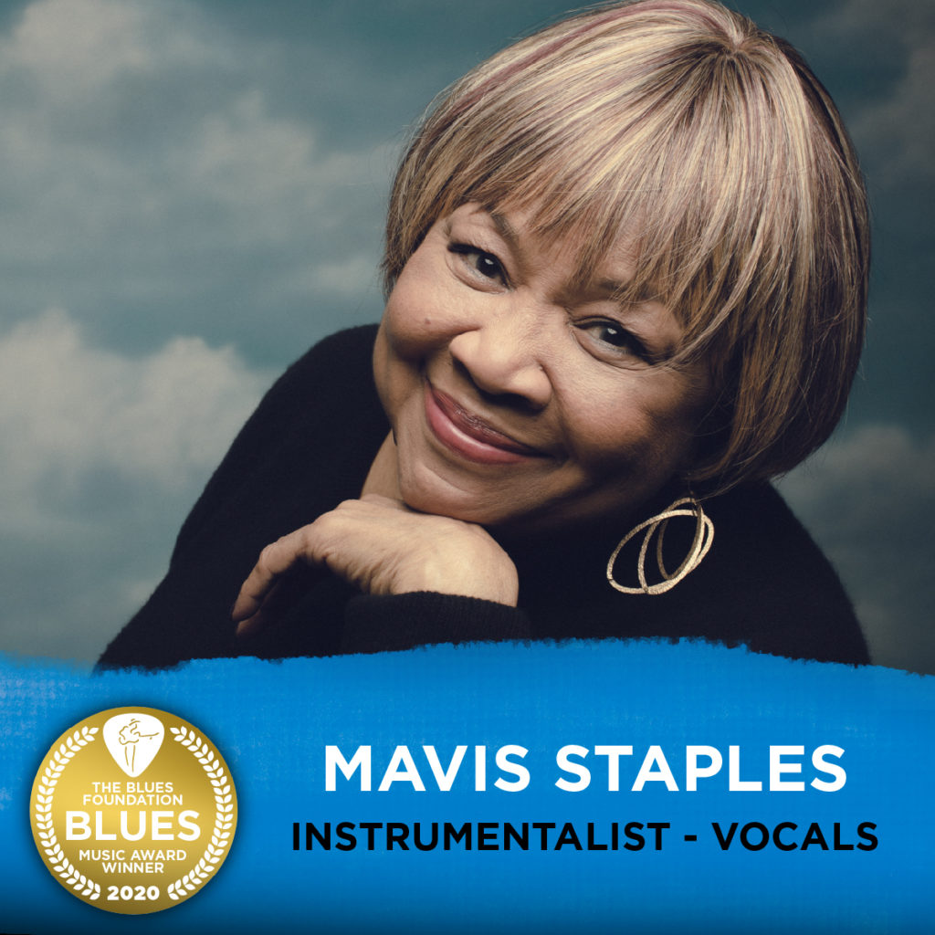image of mavis staples winner of blues foundations blues music awards 2020