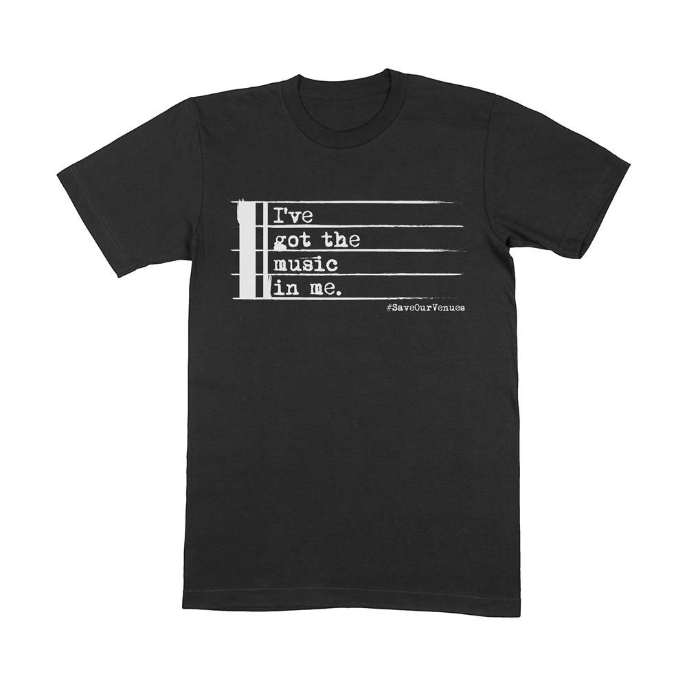 image of save our venues t-shirt