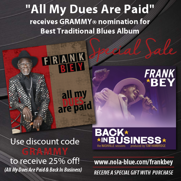 Frank Bey Nominated for Grammy Award!