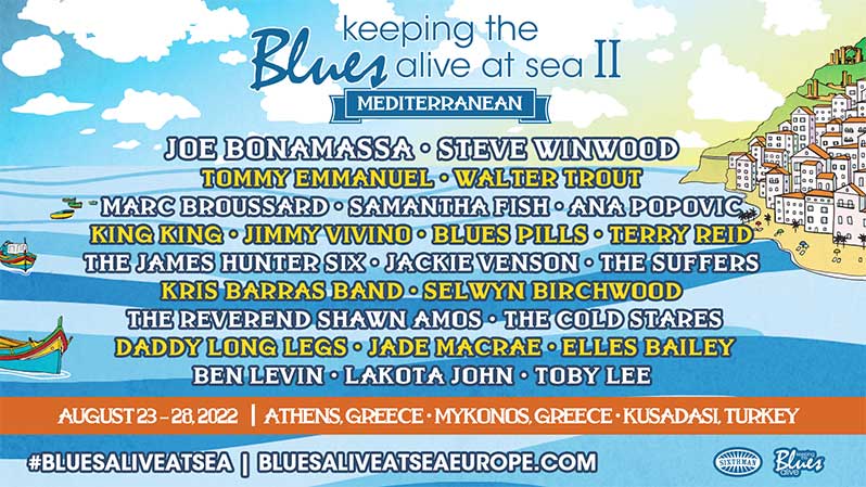 Steve Winwood Joins Joe Bonamassa for Keeping The Blues Alive at Sea Mediterranean Cruise II