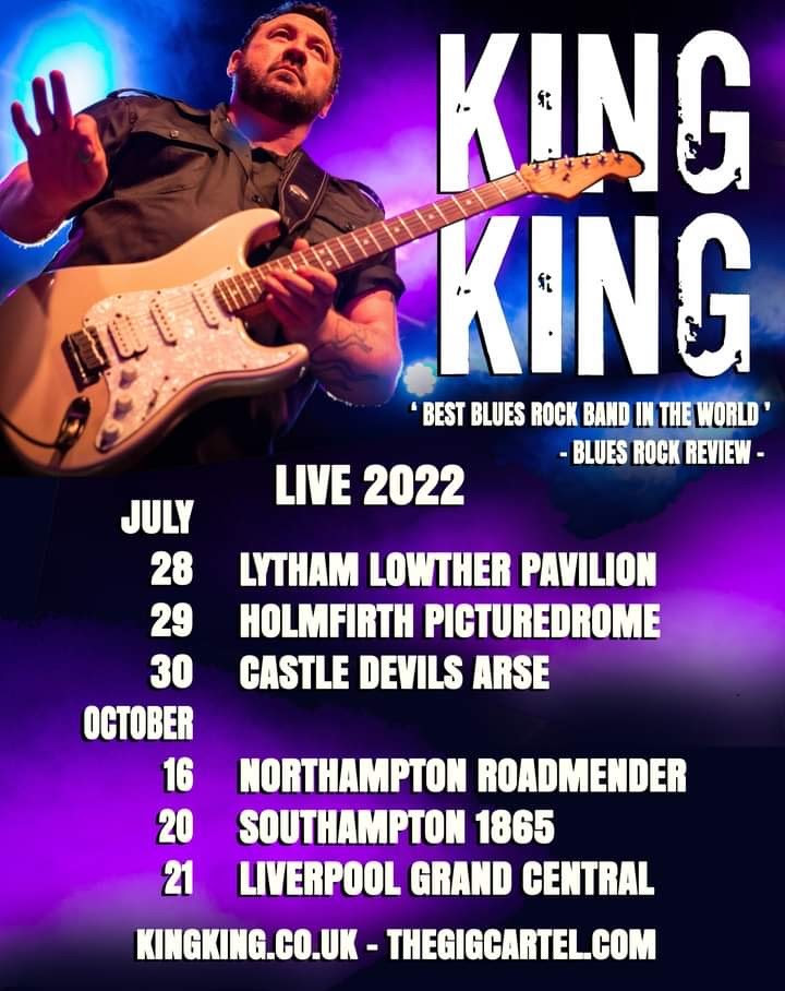 King King announce July and October 2022 UK Tour