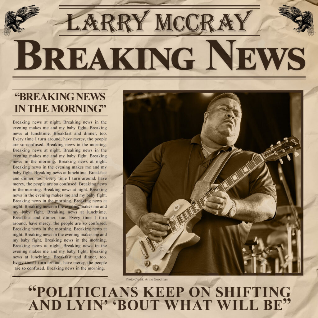 Larry McCray releases "Breaking News"
